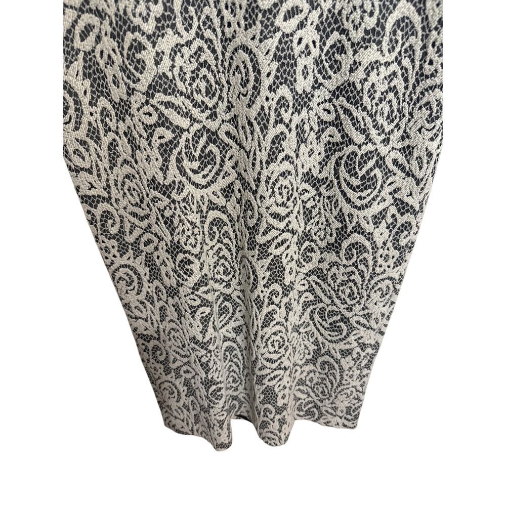 Alice+Olivia Lilia Lace Textured Plunge V Neck Midi Sheath Dress Summer - Picture 3 of 9